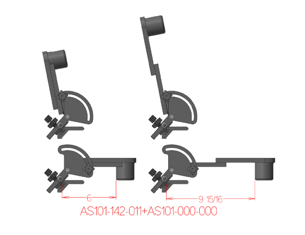 montage ajustable 45° rapide crestliner ranger triton ( 8° à 104°)